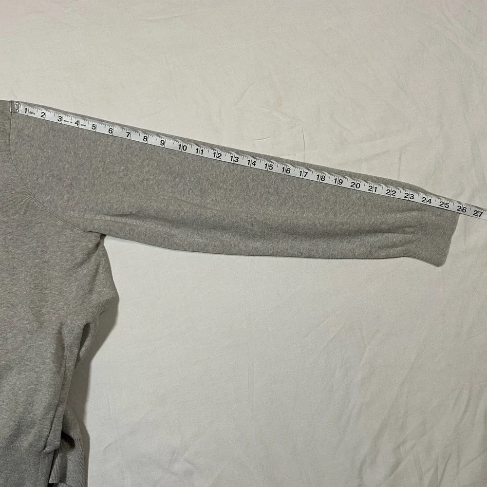 Polo Ralph Lauren V Neck Sweater Mens XL Pima Cotton‎ Gray Pony